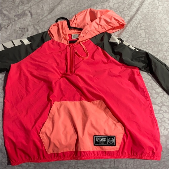 PINK Victoria's Secret Jackets & Blazers - Pink victoria secret rain jacket